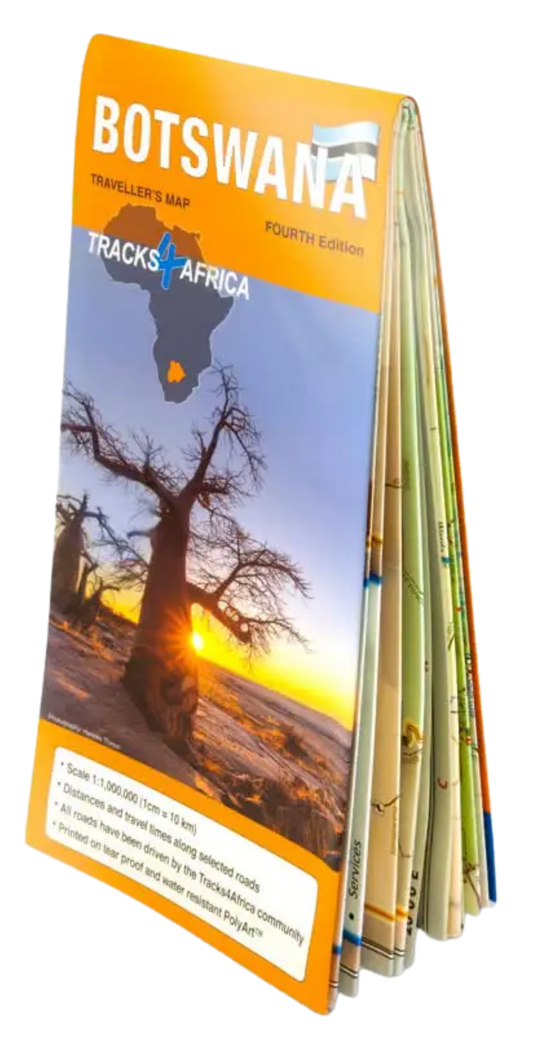 Tracks4Africa Botswana Traveller's Map 5th Edition