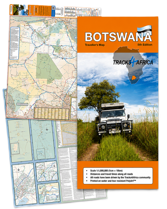 Tracks4Africa Botswana Traveller's Map 5th Edition