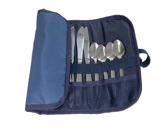 Cutlery Roll-Up Compact 4-Set Ripstop Kitted