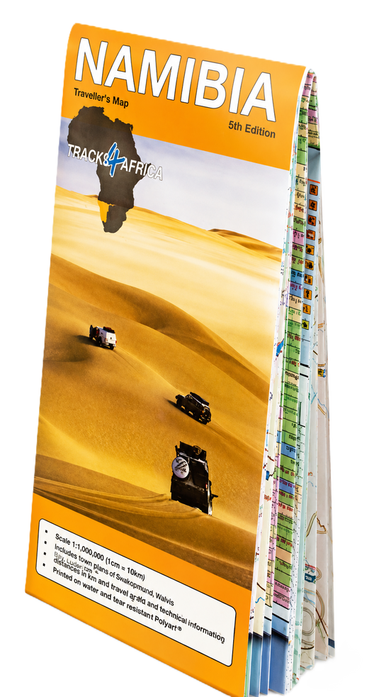 Tracks4Africa Namibia Traveller's Map 5th Edition