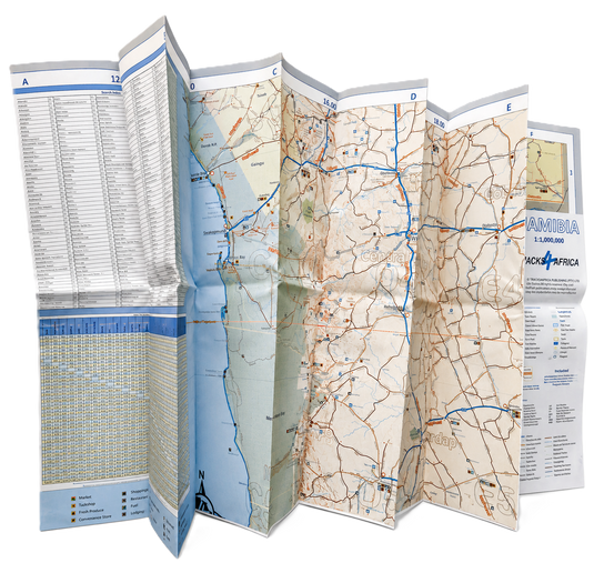 Tracks4Africa Namibia Traveller's Map 5th Edition