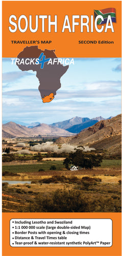 Tracks4Africa South Africa Paper Map 2nd Edition