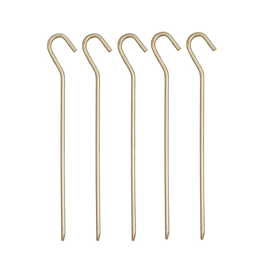 Straight 300mm x 5mm Tent Pegs 5-Set