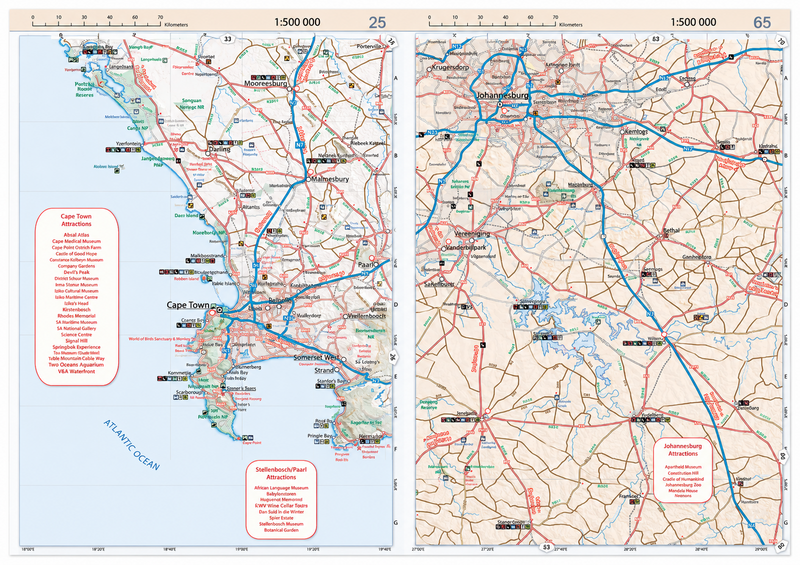 Load image into Gallery viewer, Tracks4Africa Southern Africa Traveller's Atlas 2nd Edition
