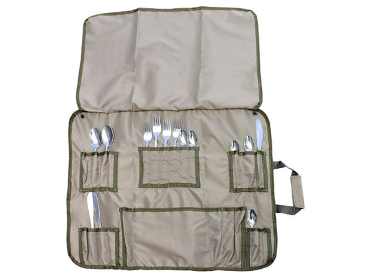 Cutlery Roll-Up 4-Set Ripstop Unkitted